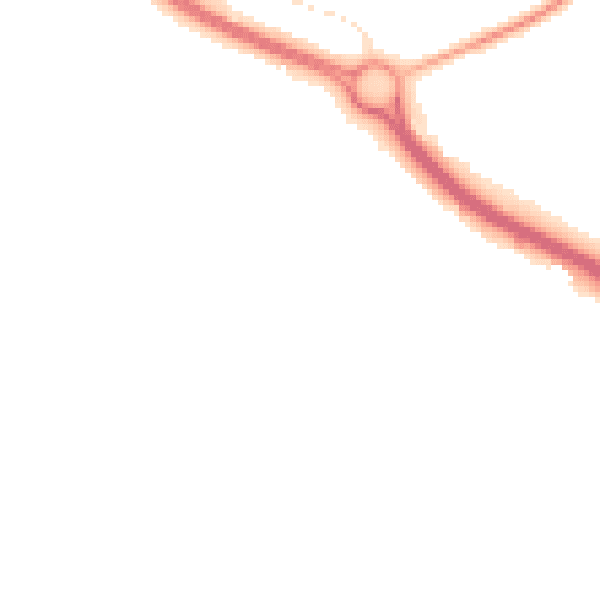 Night-time road noise heatmap for NG19 7PR