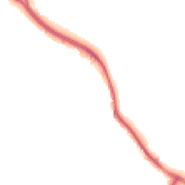 Night-time road noise heatmap for NG19 7SA