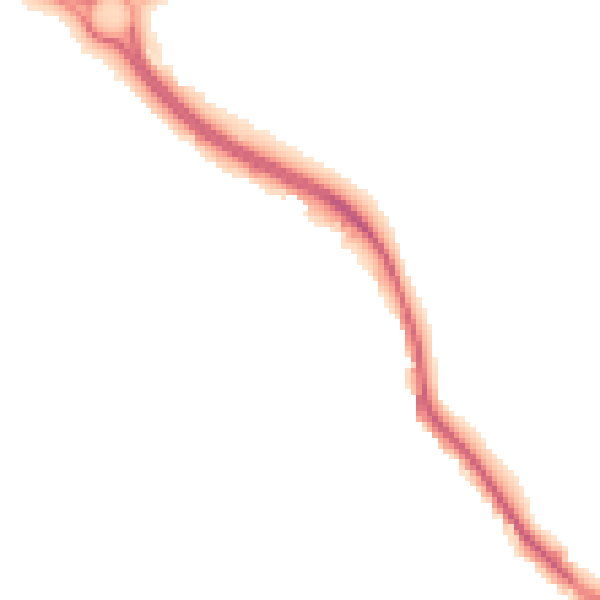 Night-time road noise heatmap for NG19 7SE