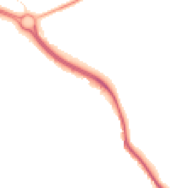 Night-time road noise heatmap for NG19 7SH