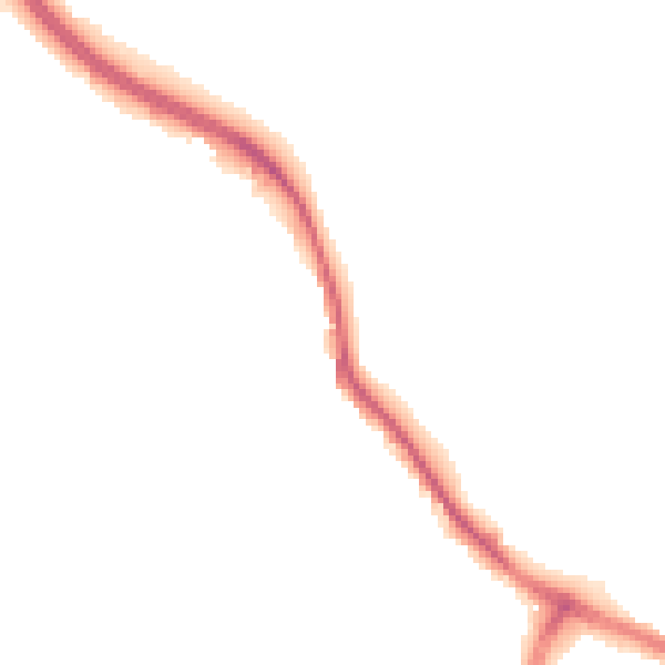 Night-time road noise heatmap for NG19 7SJ