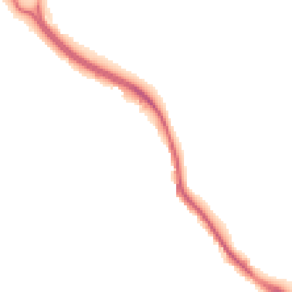 Night-time road noise heatmap for NG19 7SZ