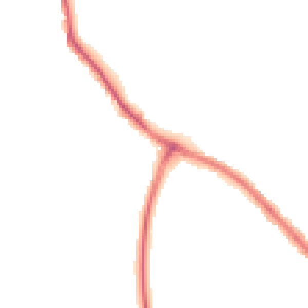Night-time road noise heatmap for NG19 7TG