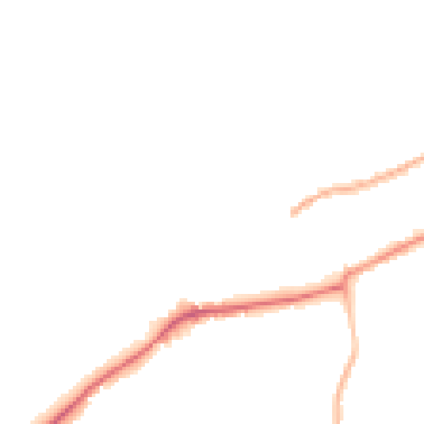 Night-time road noise heatmap for NG19 8DQ