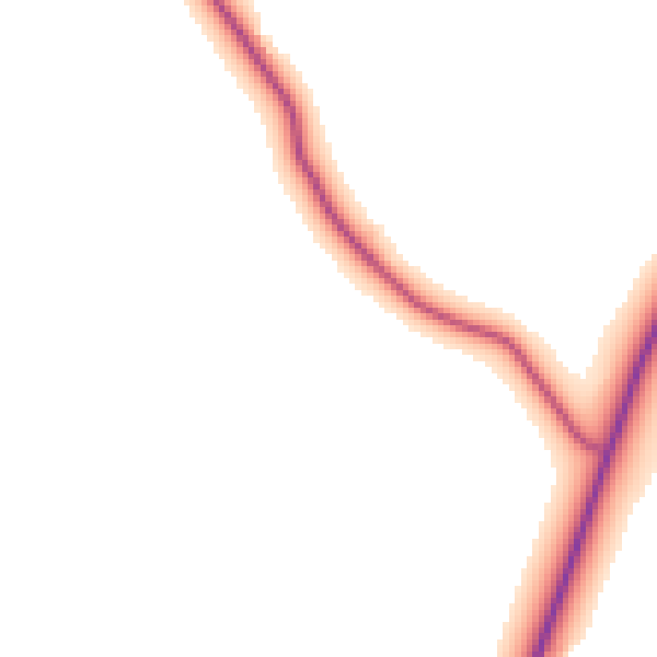 Daytime road noise heatmap for NG19 8LL