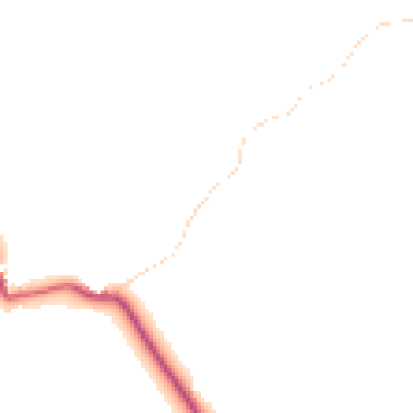Daytime road noise heatmap for NG19 8LW