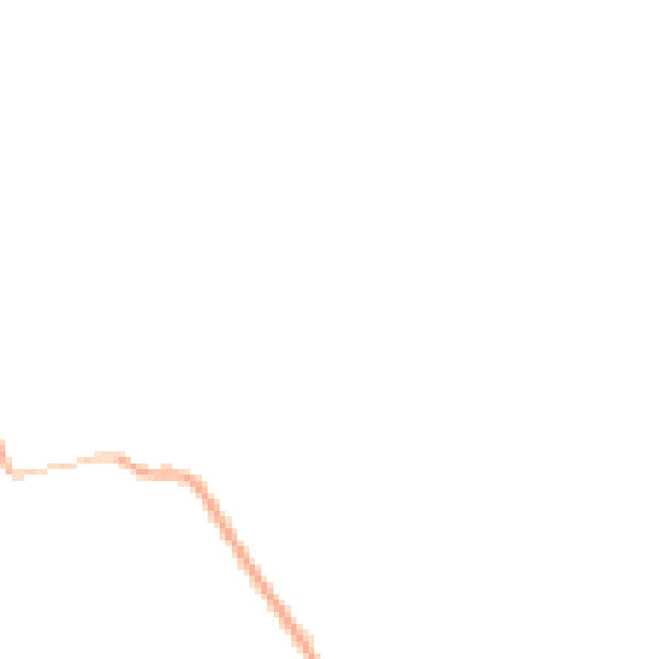 Night-time road noise heatmap for NG19 8LW