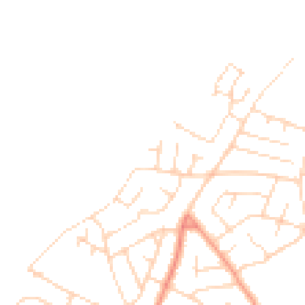 Daytime road noise heatmap for NG19 8PJ