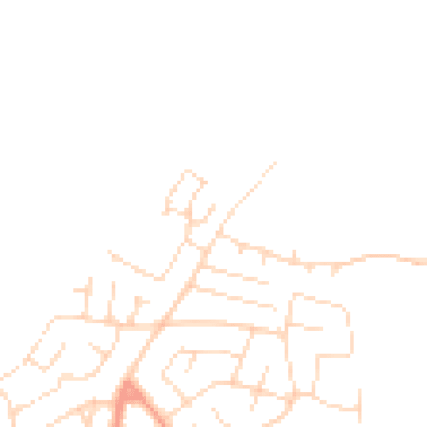 Daytime road noise heatmap for NG19 8SA