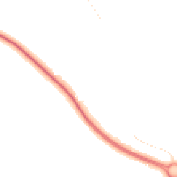 Night-time road noise heatmap for NG19 8SP