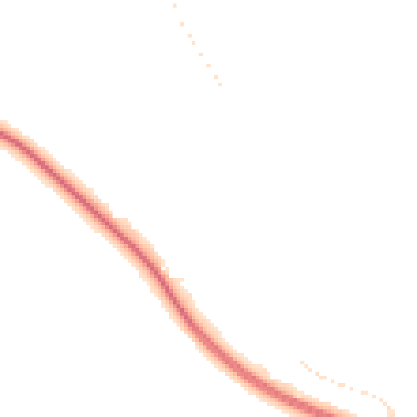 Night-time road noise heatmap for NG19 8ST