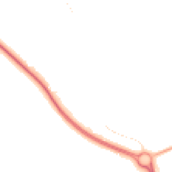 Night-time road noise heatmap for NG19 8TA