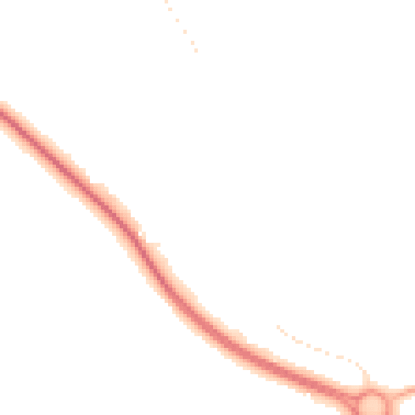 Night-time road noise heatmap for NG19 8TG