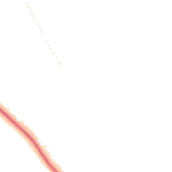 Night-time road noise heatmap for NG19 8TH