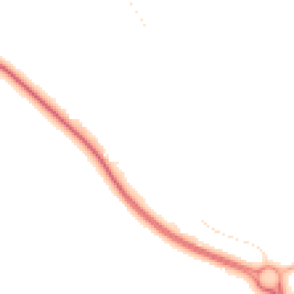 Night-time road noise heatmap for NG19 8TP