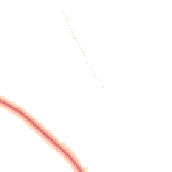 Night-time road noise heatmap for NG19 8TT