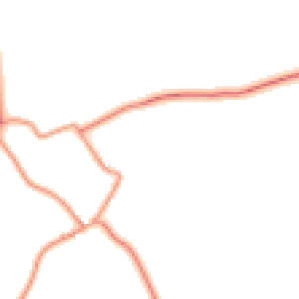 Daytime road noise heatmap for NG19 8UH