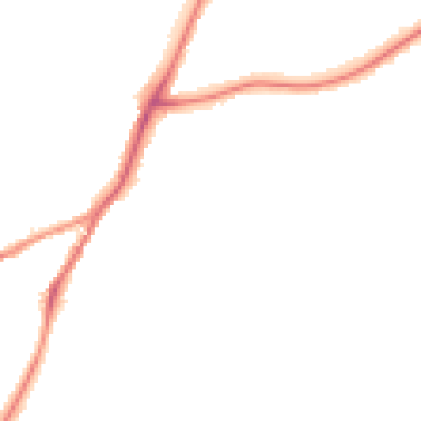 Night-time road noise heatmap for NG19 9DH