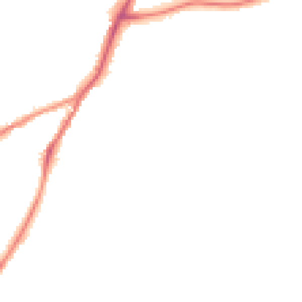 Night-time road noise heatmap for NG19 9FB