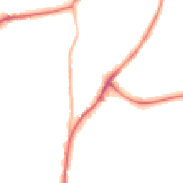 Night-time road noise heatmap for NG19 9JR