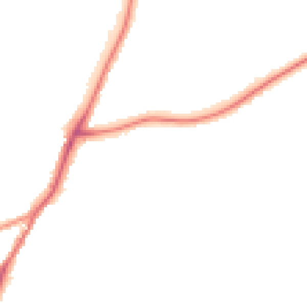 Night-time road noise heatmap for NG19 9PQ