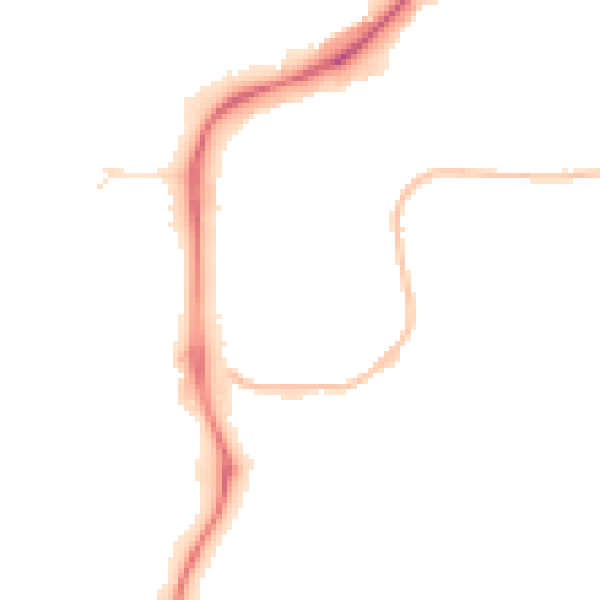 Night-time road noise heatmap for NG2 1AU