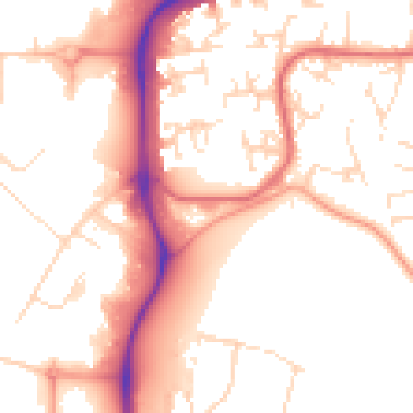 Daytime road noise heatmap for NG2 1DP