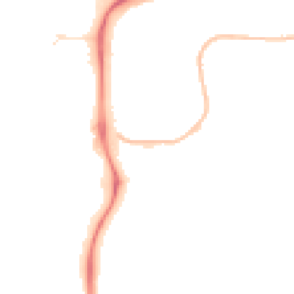 Night-time road noise heatmap for NG2 1DP