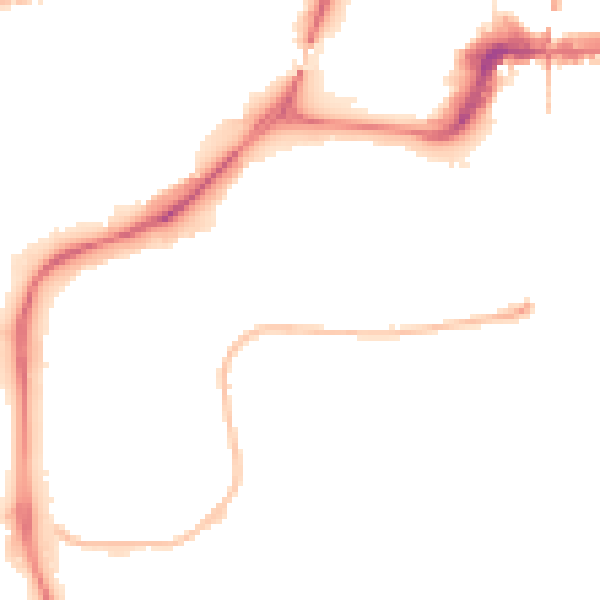 Night-time road noise heatmap for NG2 1HD