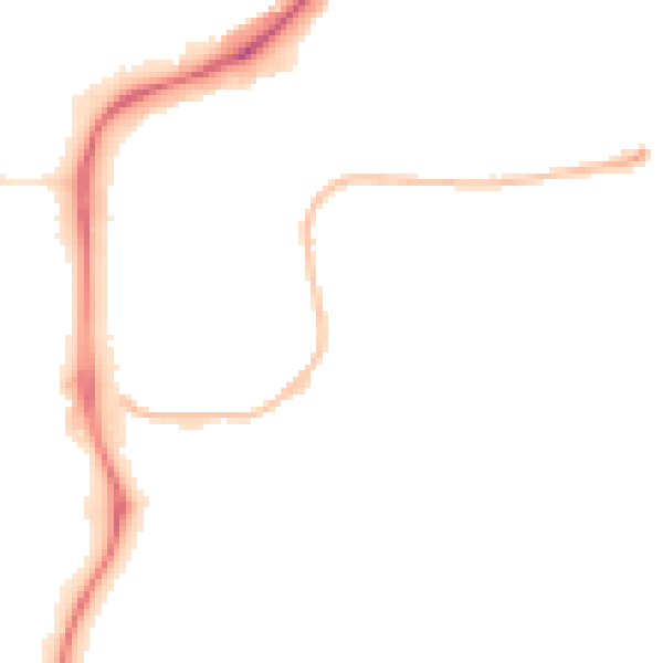 Night-time road noise heatmap for NG2 1JU