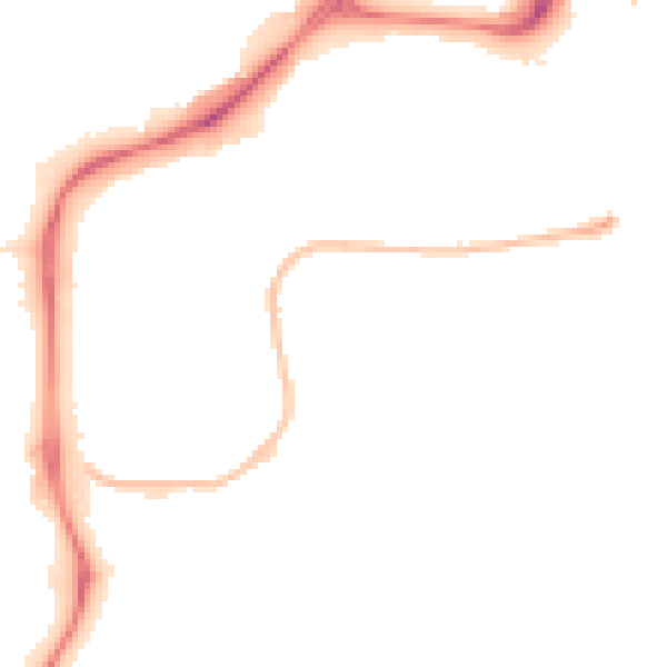 Night-time road noise heatmap for NG2 1LB