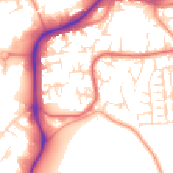 Daytime road noise heatmap for NG2 1PF