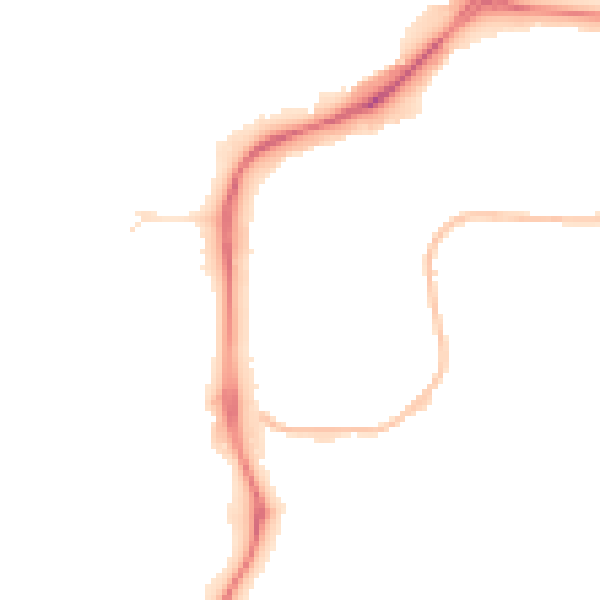 Night-time road noise heatmap for NG2 1PG
