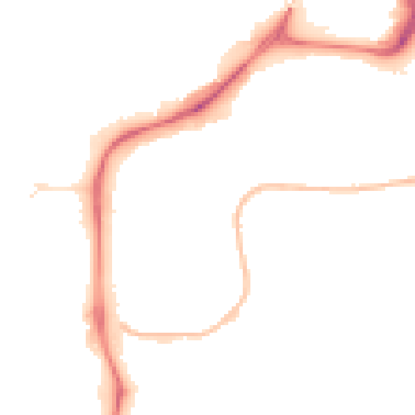 Night-time road noise heatmap for NG2 1PS