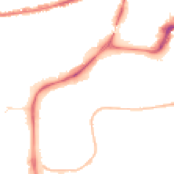 Night-time road noise heatmap for NG2 1QA
