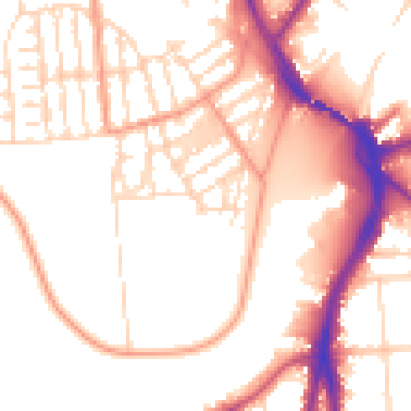 Daytime road noise heatmap for NG2 2AA