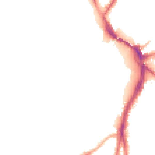 Night-time road noise heatmap for NG2 2AA