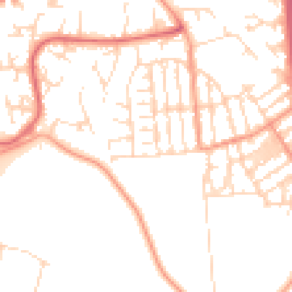 Daytime road noise heatmap for NG2 2FH
