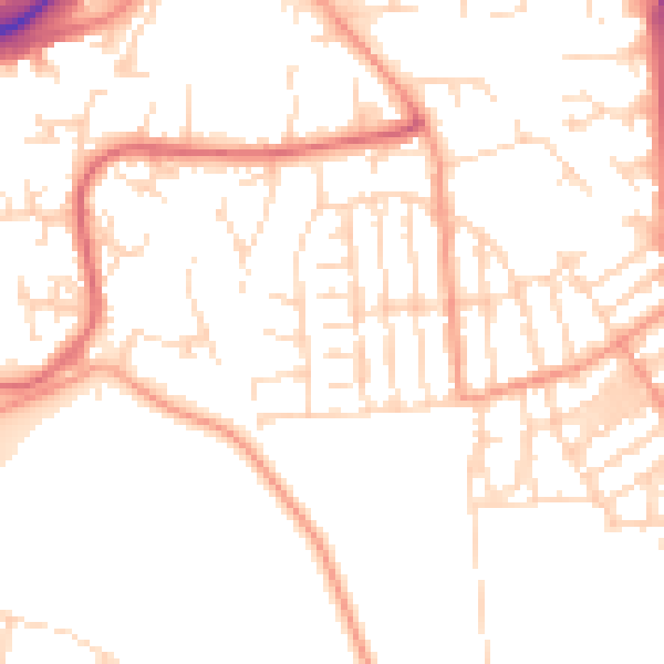 Daytime road noise heatmap for NG2 2FL