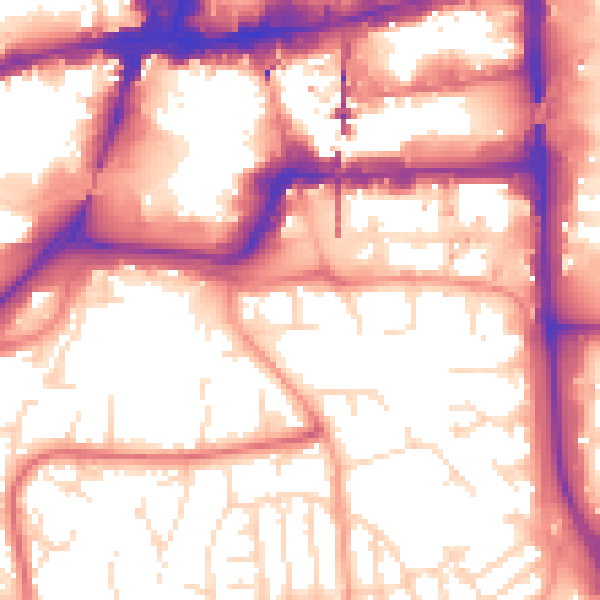 Daytime road noise heatmap for NG2 2HH