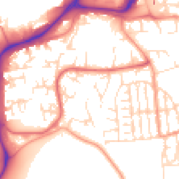 Daytime road noise heatmap for NG2 2NF