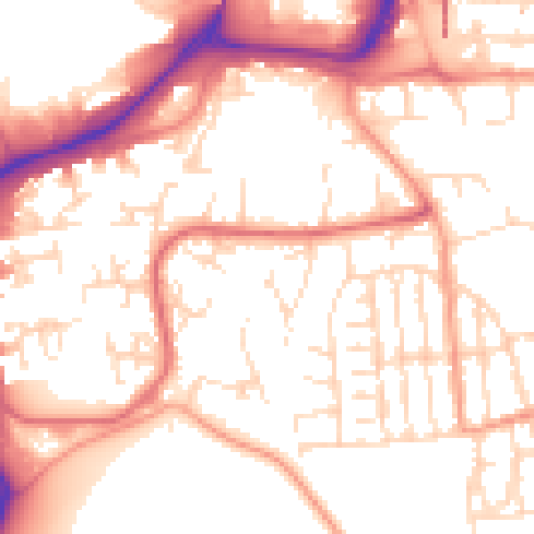 Daytime road noise heatmap for NG2 2NG