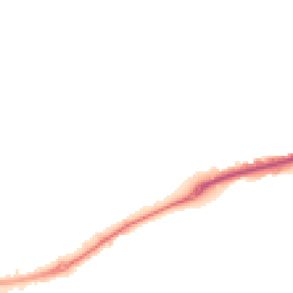 Night-time road noise heatmap for NG2 4BA