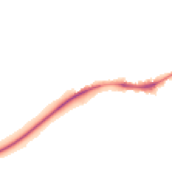 Night-time road noise heatmap for NG2 4BL