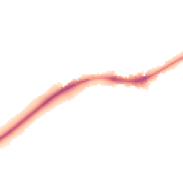 Night-time road noise heatmap for NG2 4EA