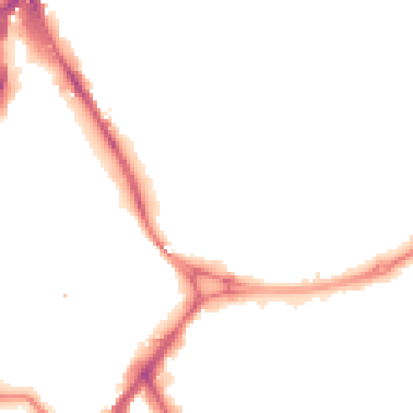 Night-time road noise heatmap for NG2 4GP