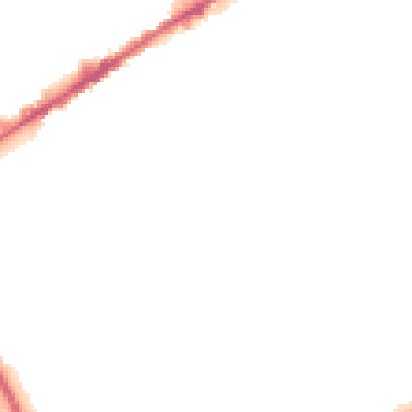 Night-time road noise heatmap for NG2 4LY