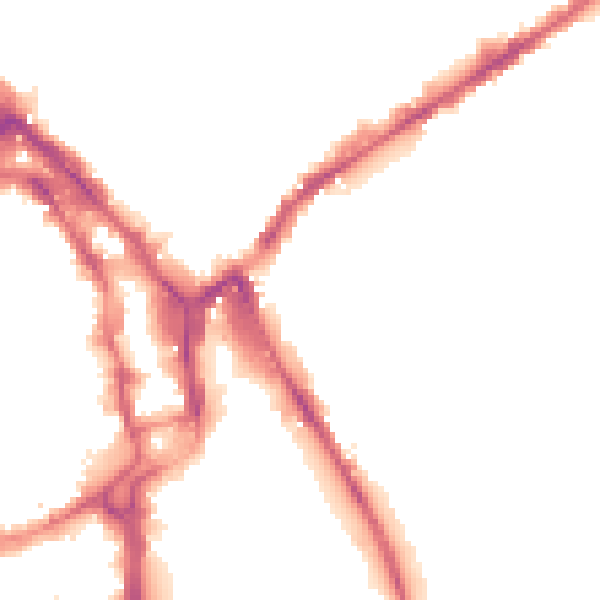 Night-time road noise heatmap for NG2 4PX
