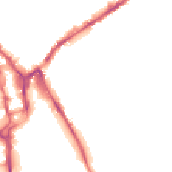 Night-time road noise heatmap for NG2 4QZ