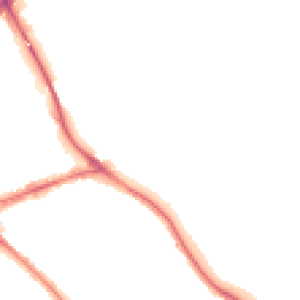 Night-time road noise heatmap for NG2 5AA
